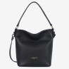 Lancaster - Sac seau cuir femme Dune noir